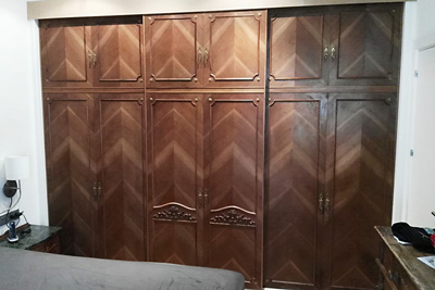 Armario ropero clásico en vivienda de Donostia