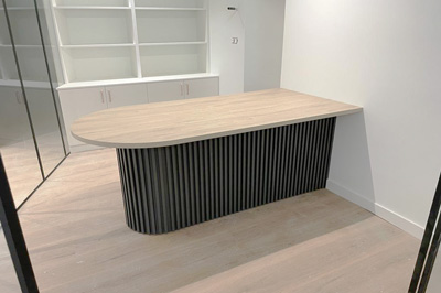 mueble a medida para chimenea en donostia